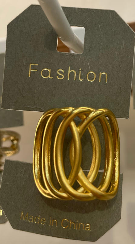Matte Crisscross Multi-Band Ring