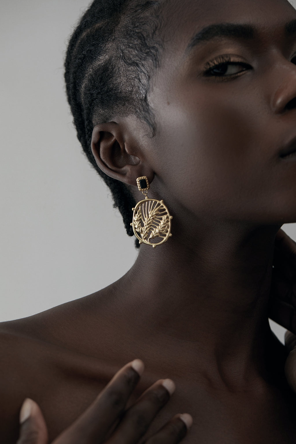 Bohemia Drop Dangle Earrings, Substantial 15.4g Boho Style