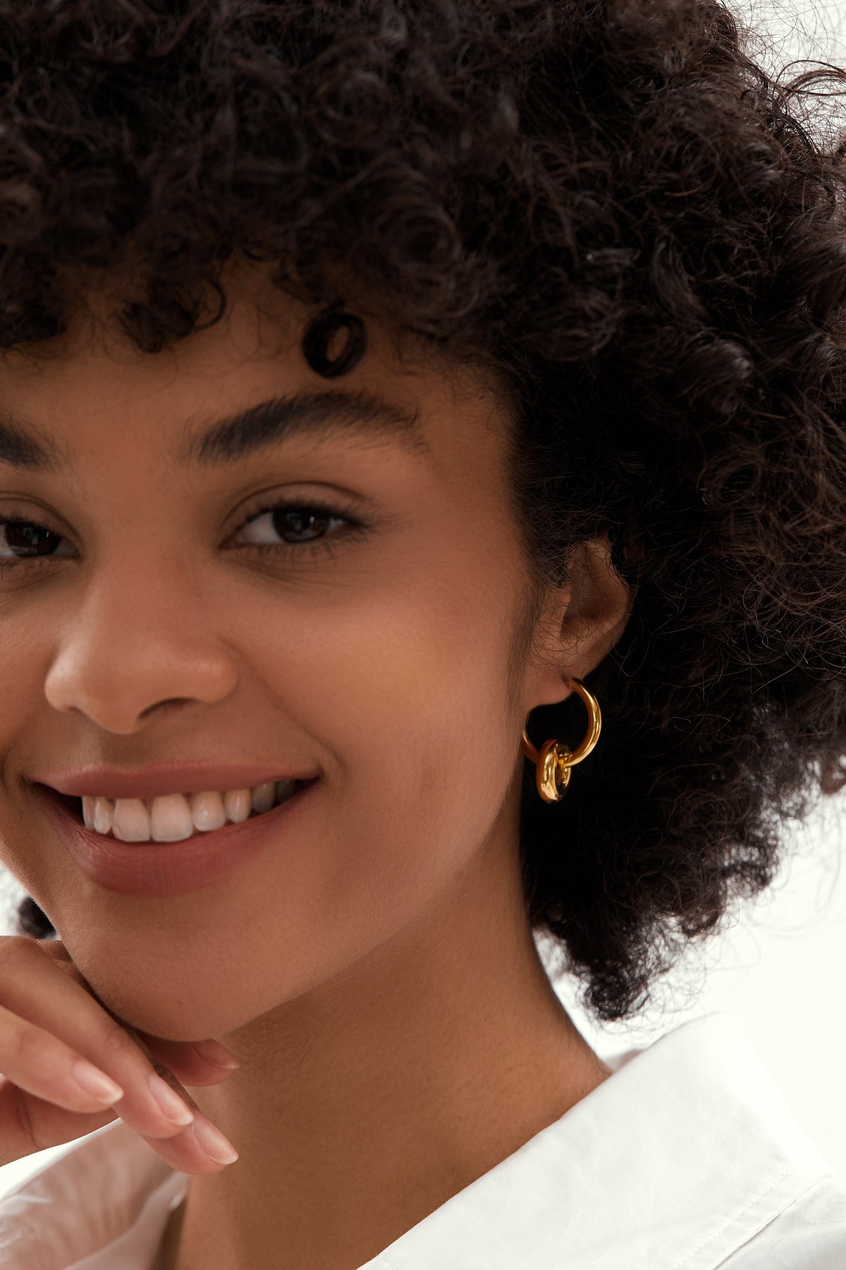 Pendant Drop Huggie Hoop Earrings, Bold 14g Statement
