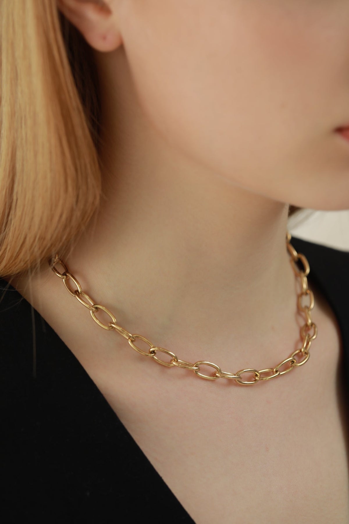 Bold Paperclip Link Chain Necklace