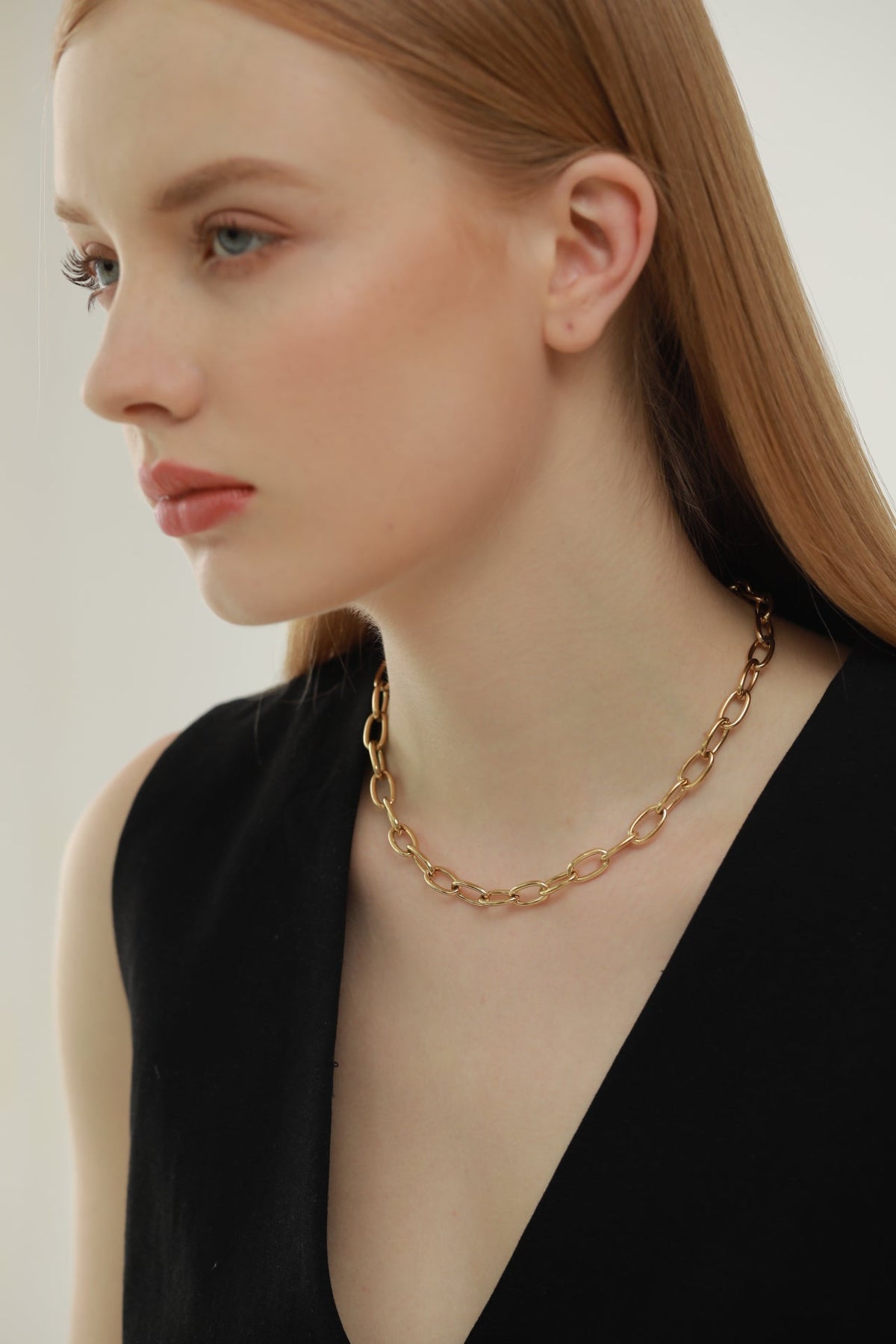Bold Paperclip Link Chain Necklace