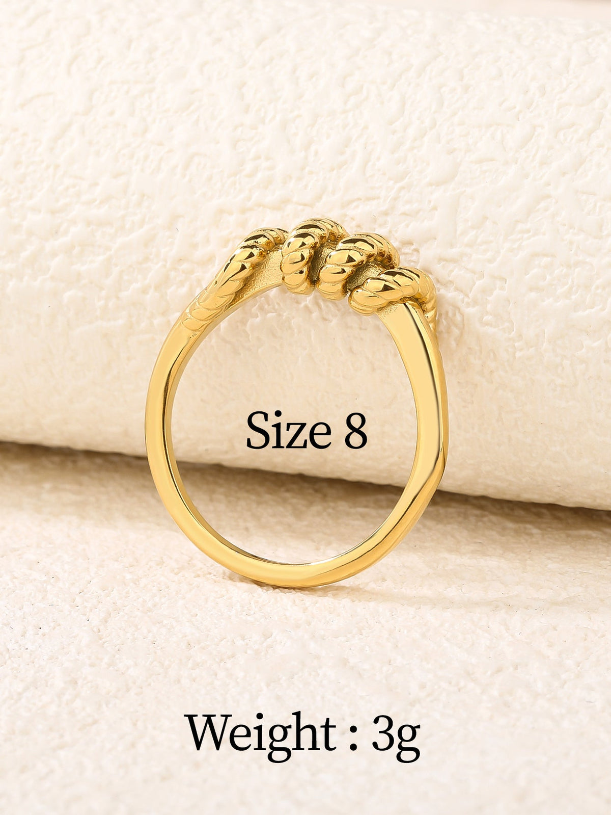 Slim Knot Signet Ring