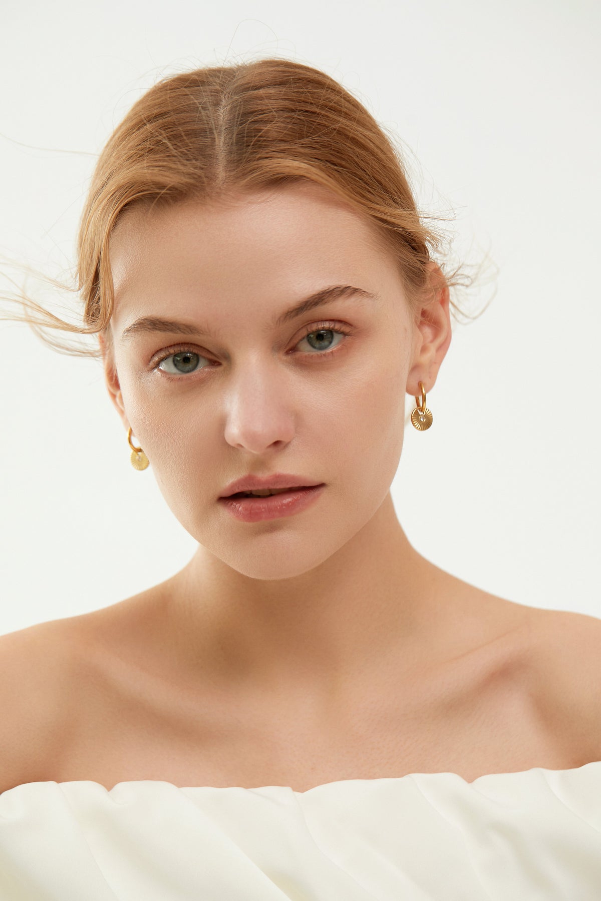 Radiant Sun CZ Dangle Drop Earrings, 2.8cm