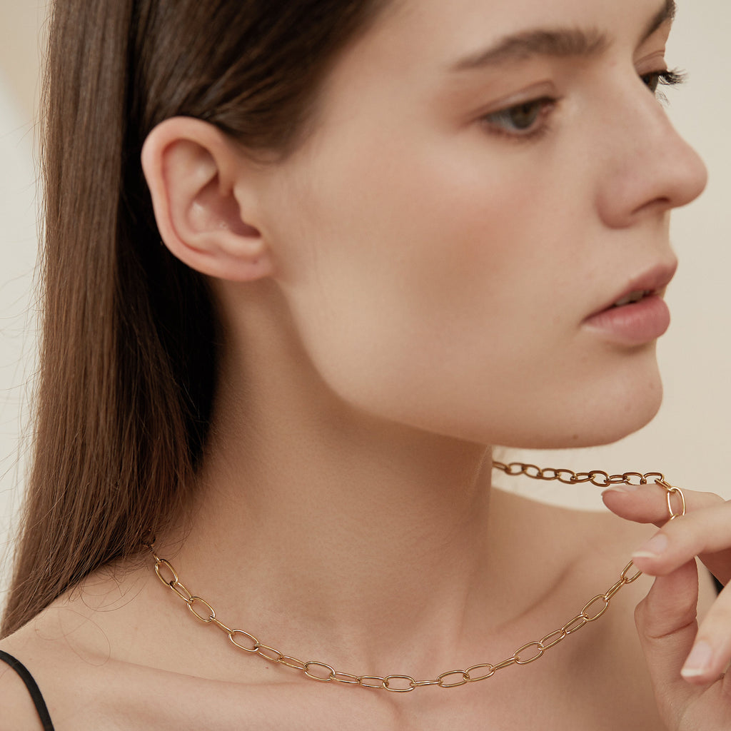 Bold Paperclip Link Chain Necklace