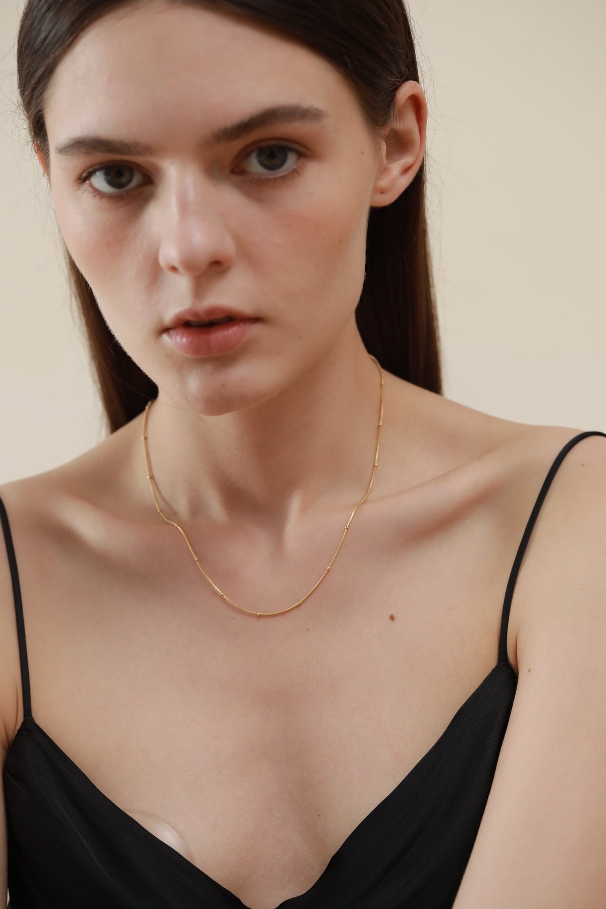Beaded Satellite Chain Necklace