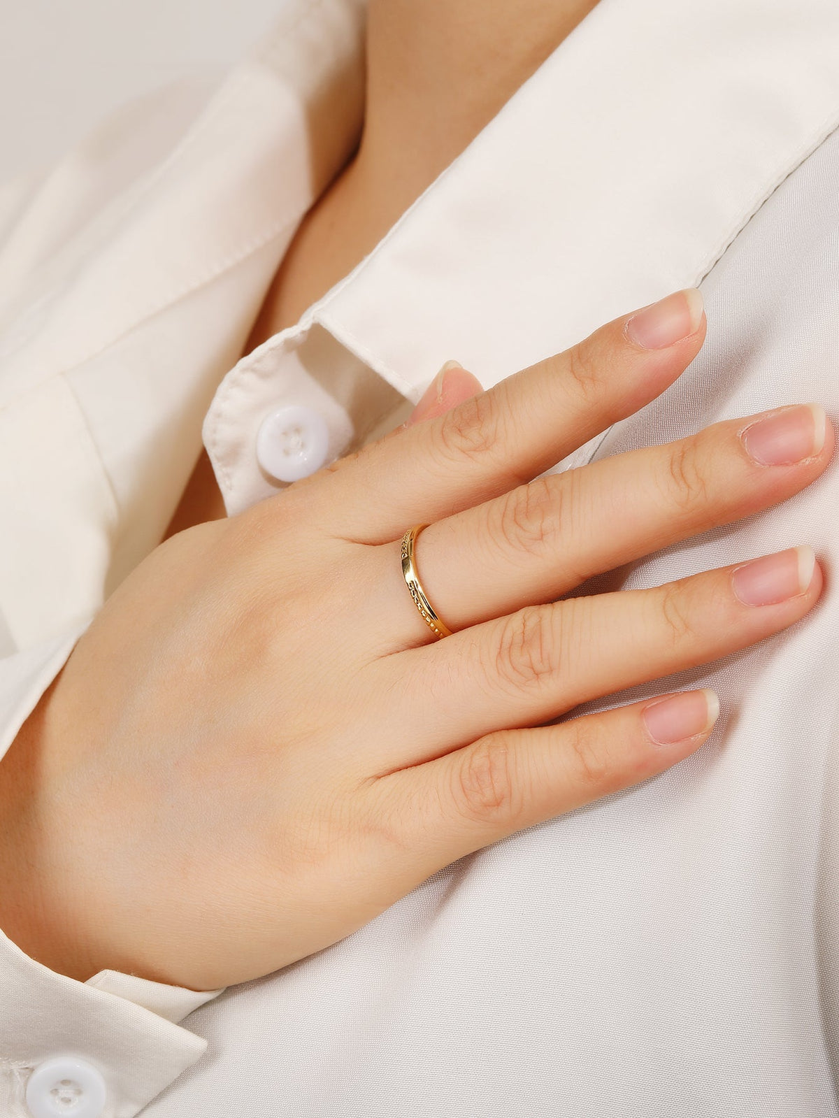 Braided Open-Cuff Stacking Ring