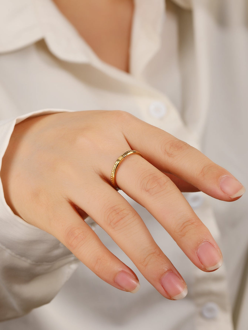 Braided Open-Cuff Stacking Ring