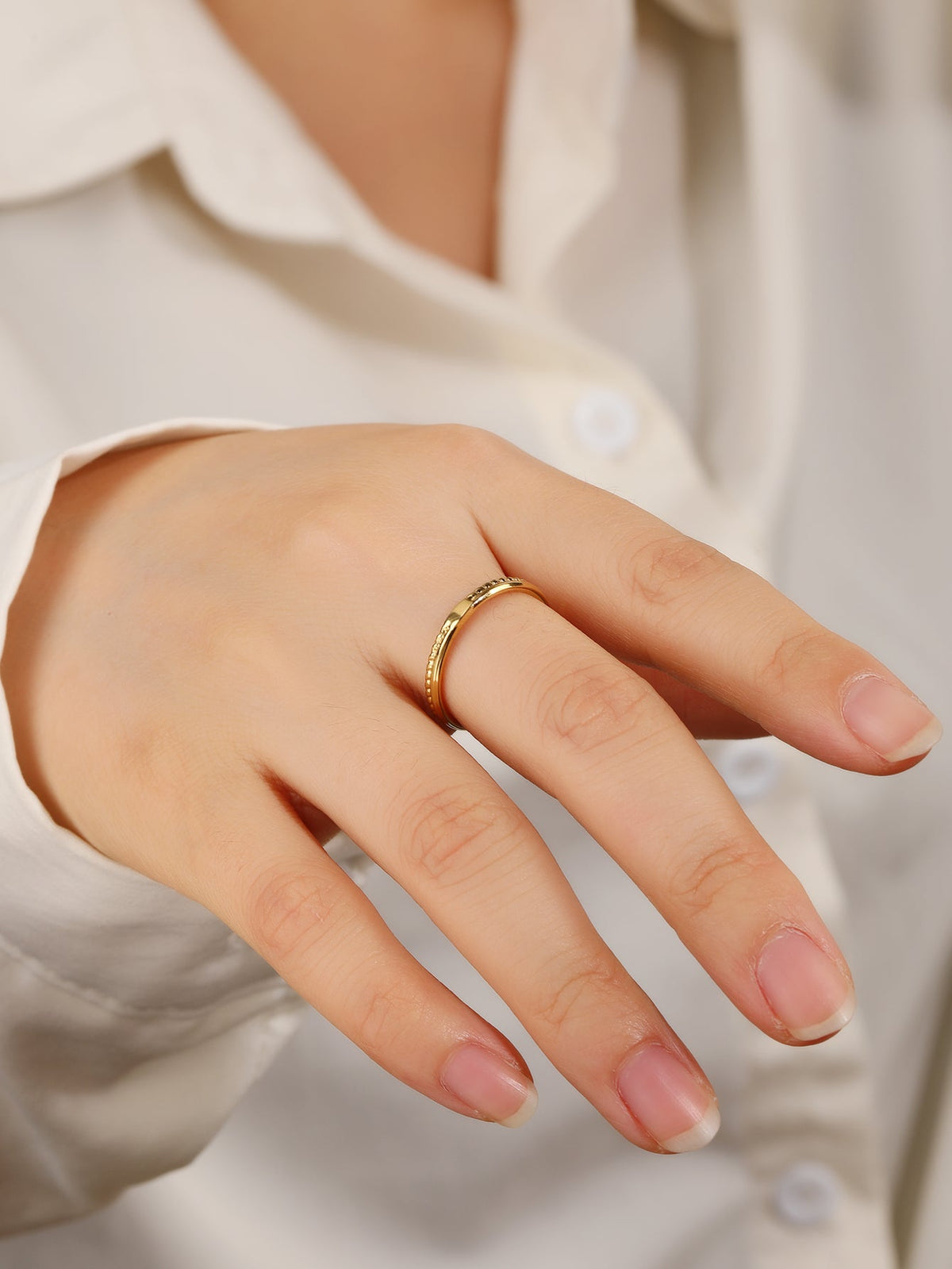 Braided Open-Cuff Stacking Ring