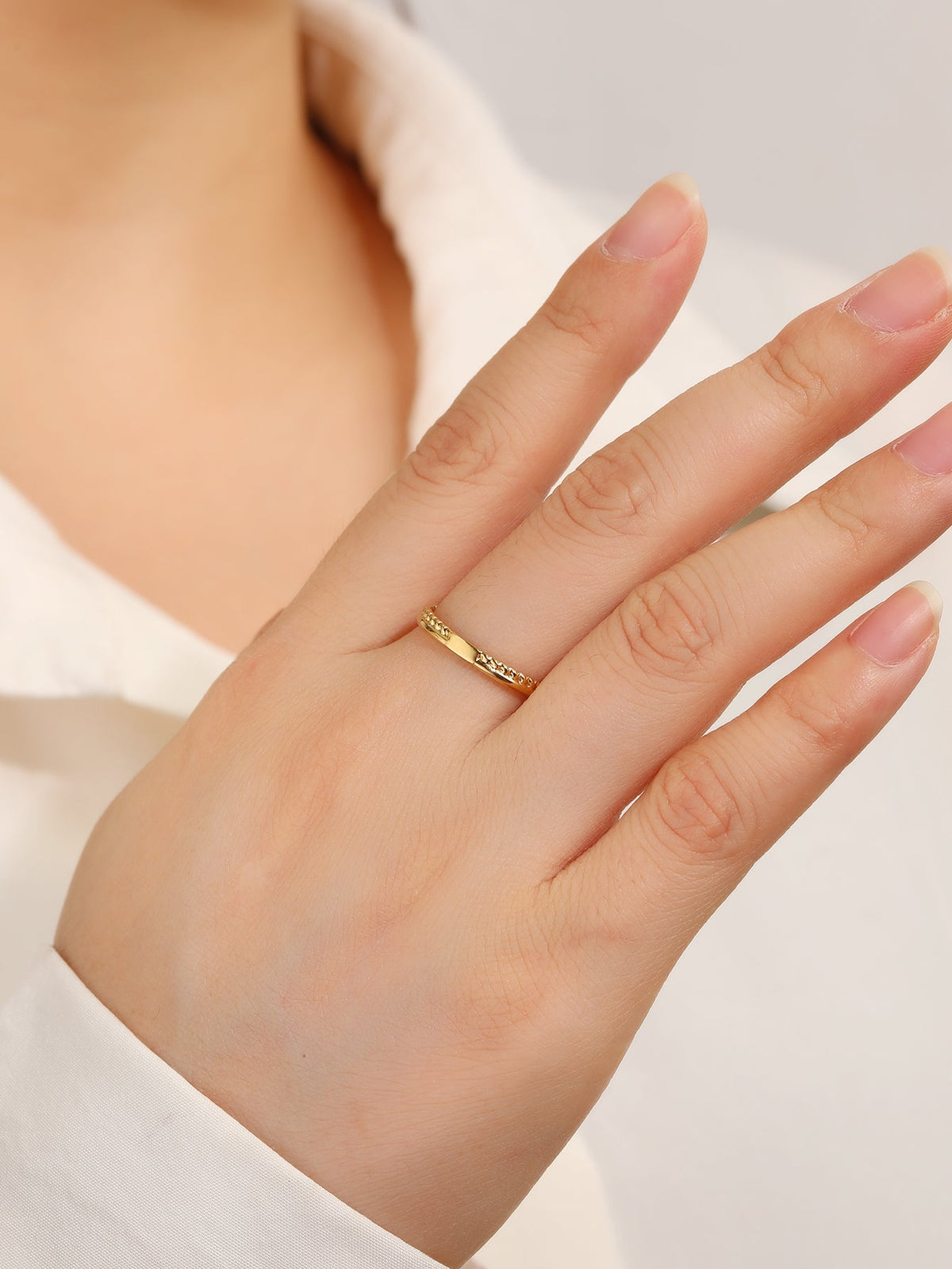 Braided Open-Cuff Stacking Ring