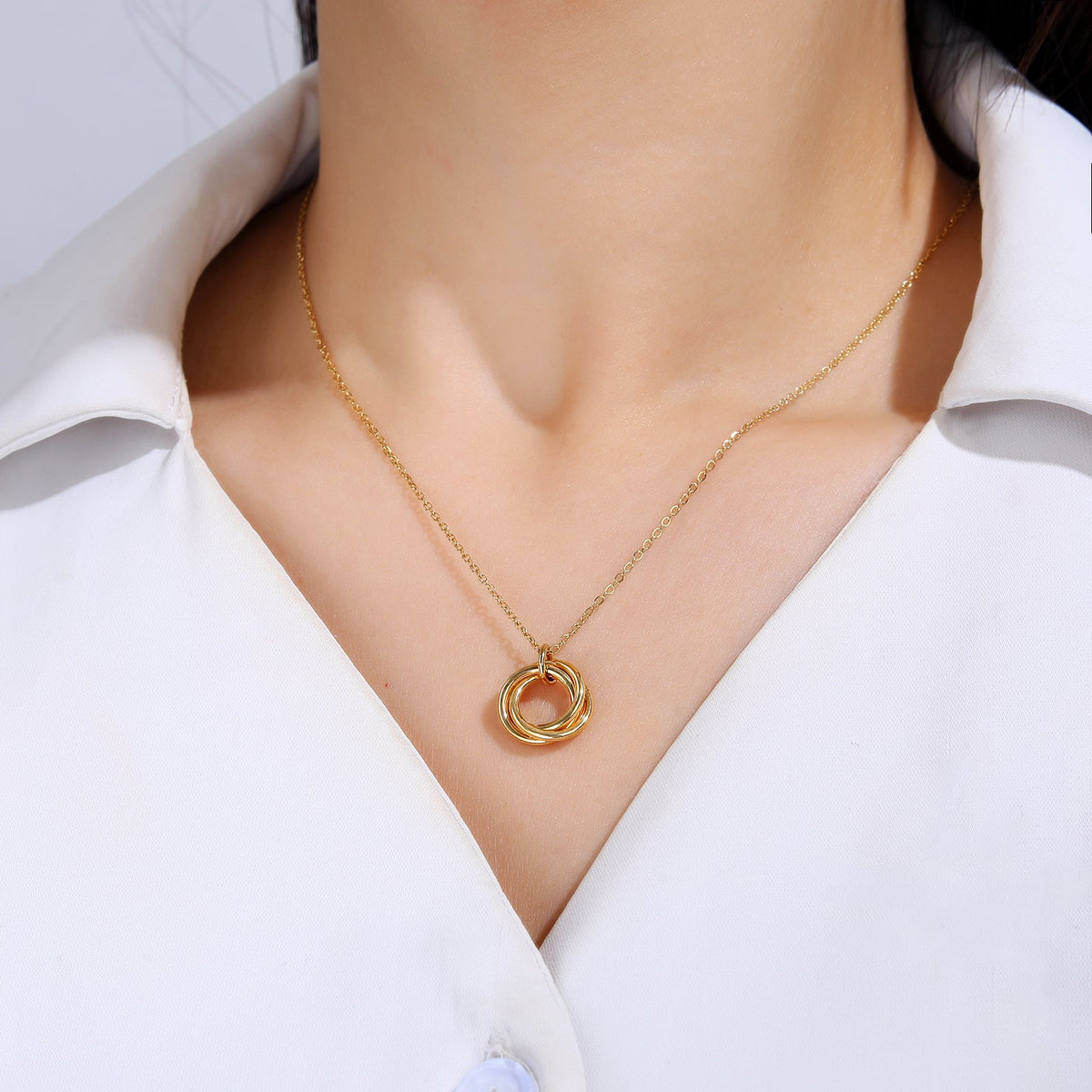 Compact Ring Holder Pendant Necklace