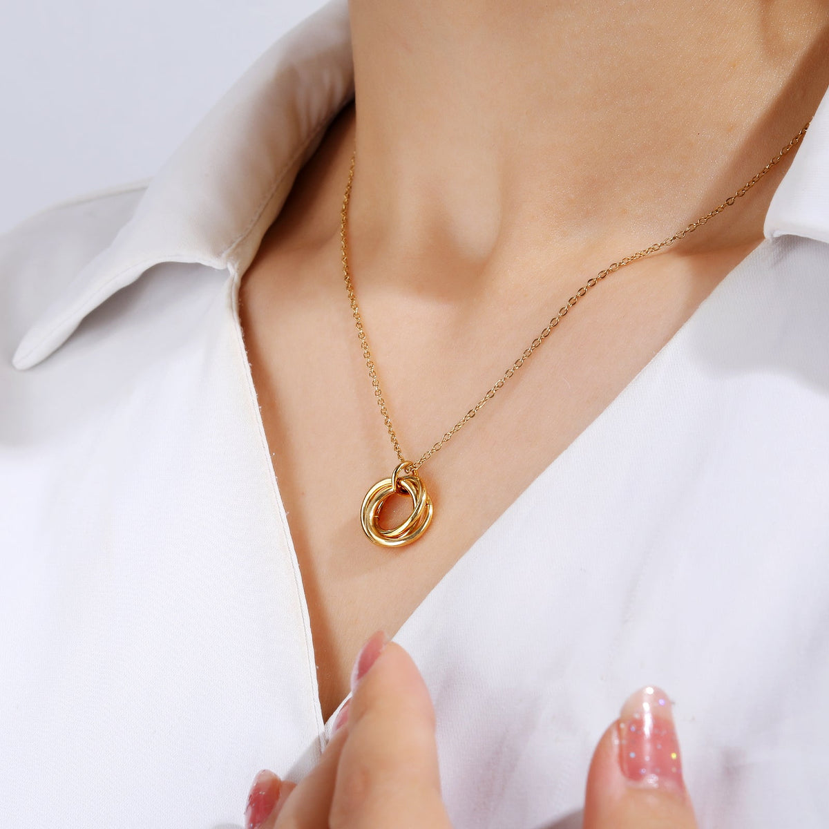 Compact Ring Holder Pendant Necklace