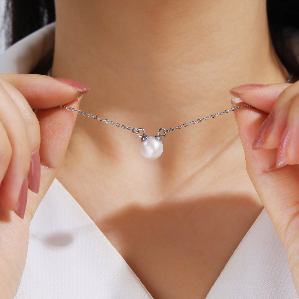 8mm Freshwater Pearl Chain Necklace