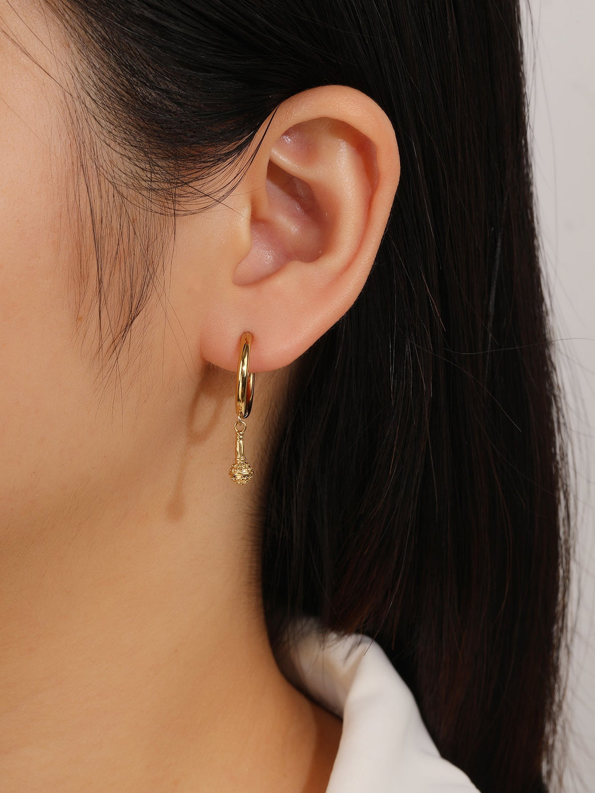Adjustable Huggie Hoop Earrings, Secure All-Day Fit