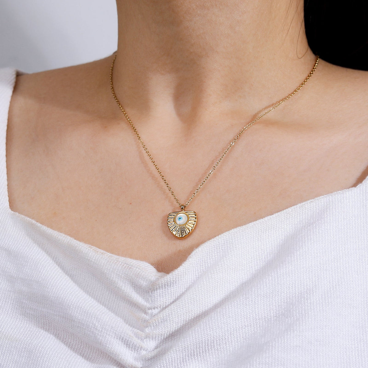 Lucky Protection Evil-Eye Pendant Necklace