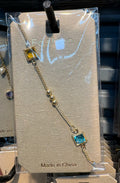Square Crystal Chain Bracelet - D-bracelets-0002
