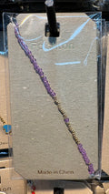 Purple Bead Chain Bracelet - D-bracelets-0014