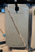 Pink Bead Chain Bracelet - D-bracelets-0016