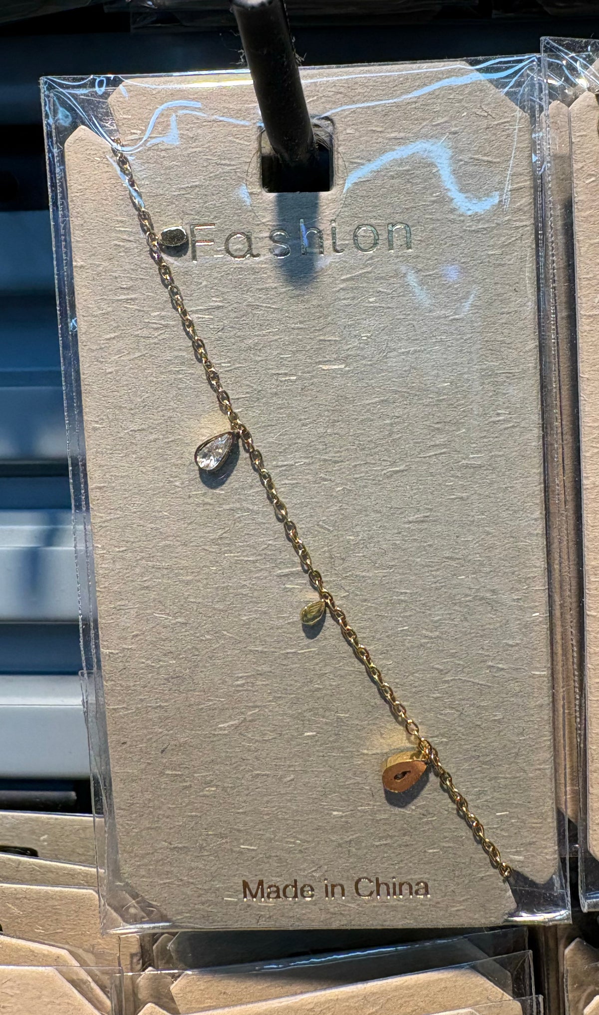 Amber Crystal Drop Bracelet - D-bracelets-0019