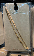 Layered Gold Tone Chain Bracelet - D-bracelets-0027
