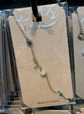 Hamsa and Green Bead Bracelet - D-bracelets-0050