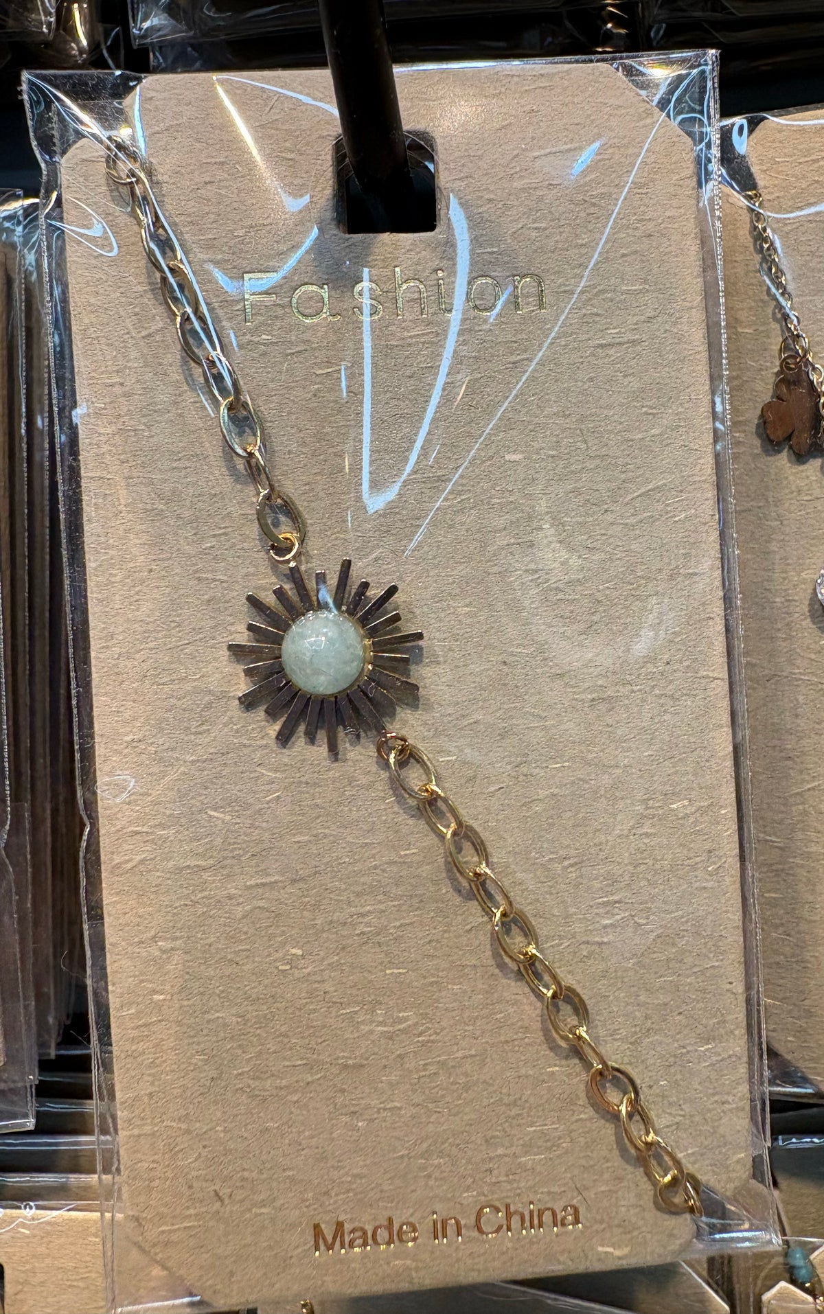 Sunburst Link Chain Bracelet - D-bracelets-0052