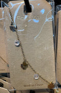 Clover and Crystal Charm Bracelet - D-bracelets-0055