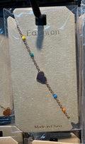 Heart and Colorful Bead Bracelet - D-bracelets-0064