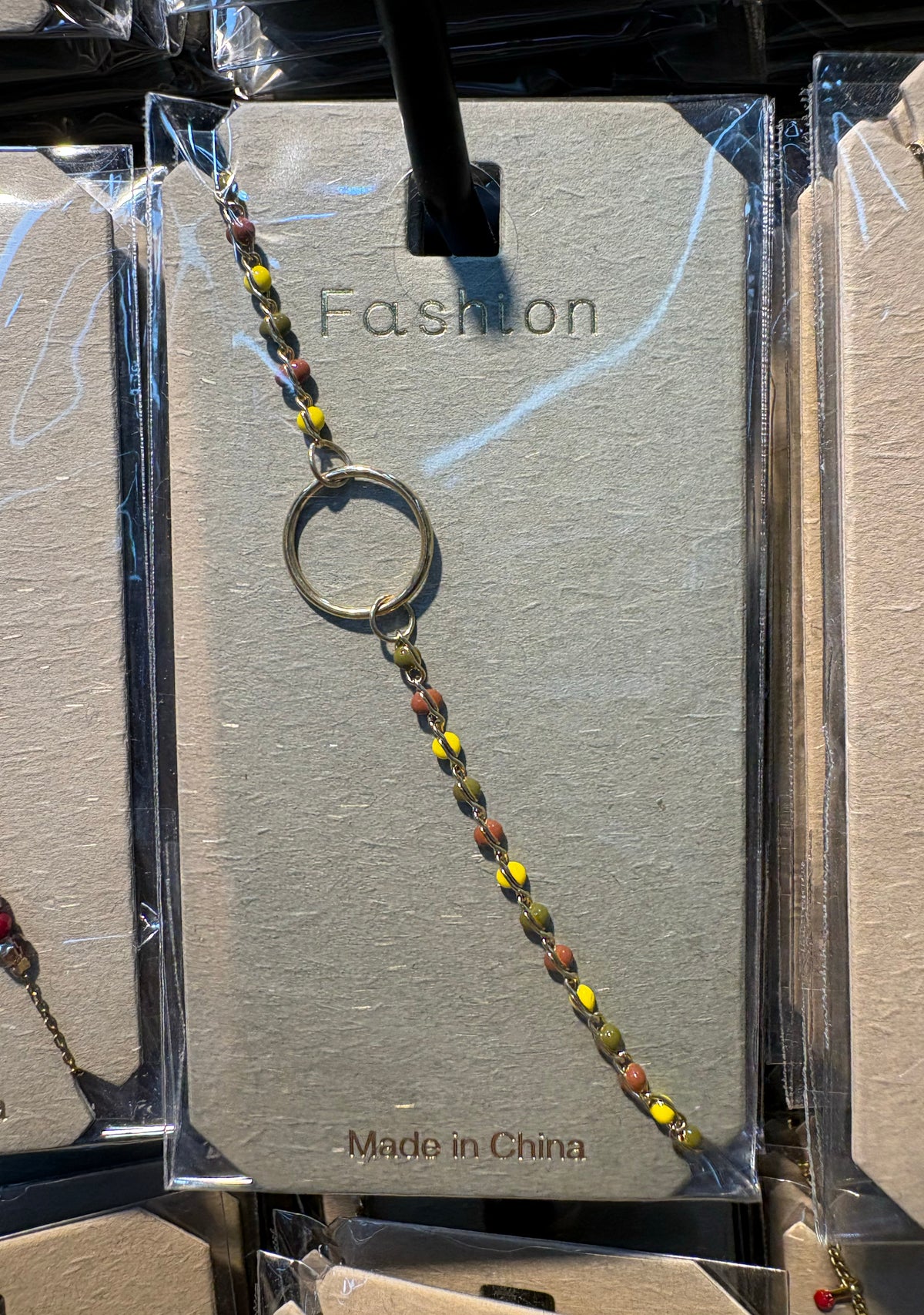Multicolor Bead Circle Bracelet - D-bracelets-0085