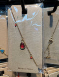 Red Teardrop Crystal Bracelet - D-bracelets-0108