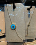 Blue Circle Star Charm Bracelet - D-bracelets-0111