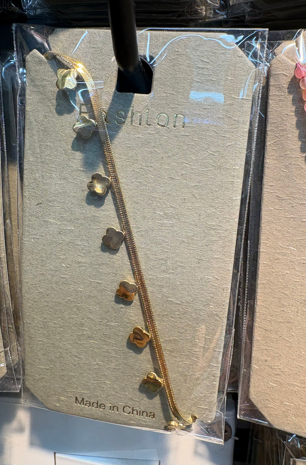Heart Dangle Chain Bracelet - D-bracelets-0114