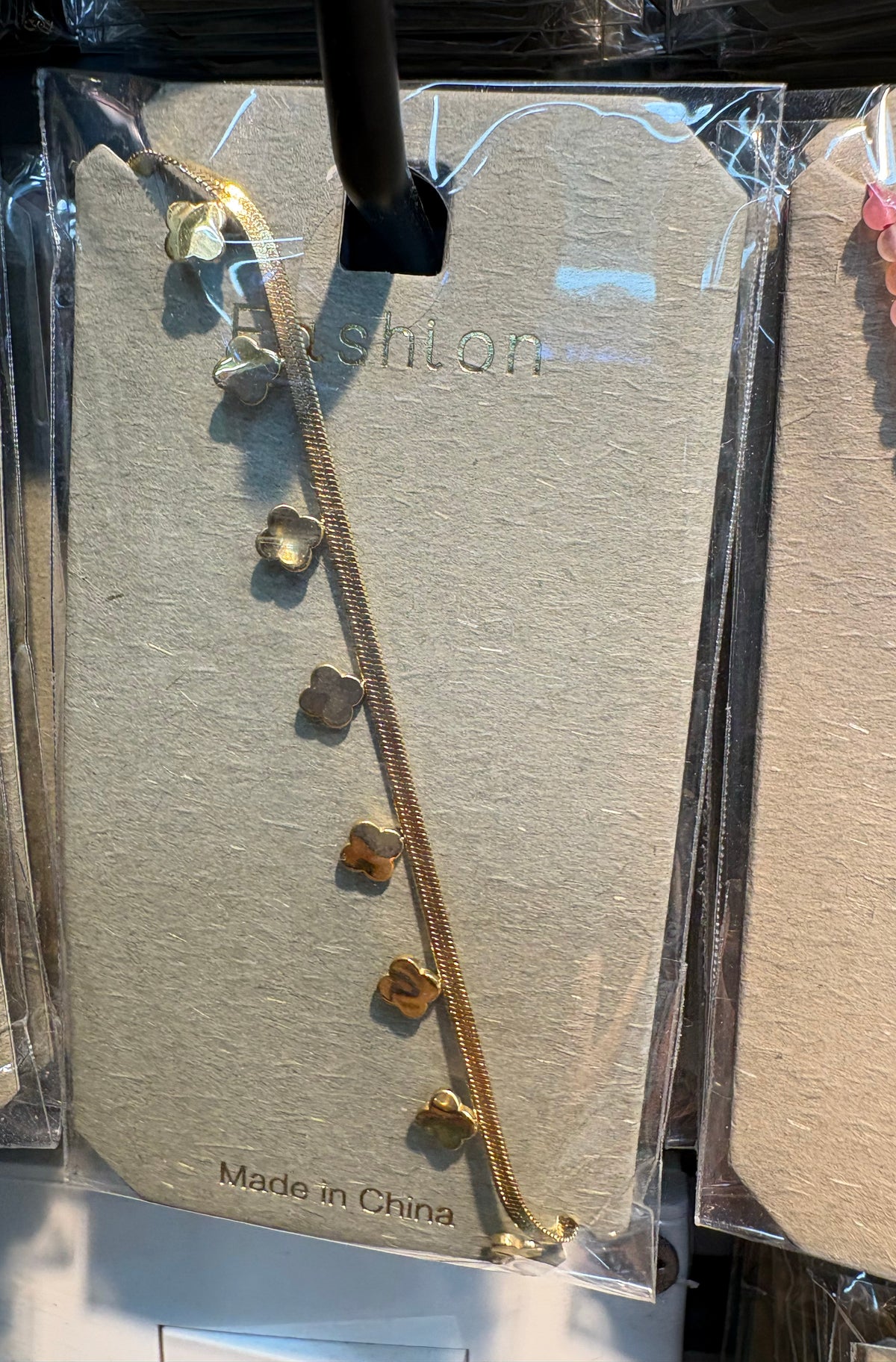 Heart Dangle Chain Bracelet - D-bracelets-0114