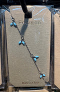 Blue Bead Cluster Bracelet - D-bracelets-0129