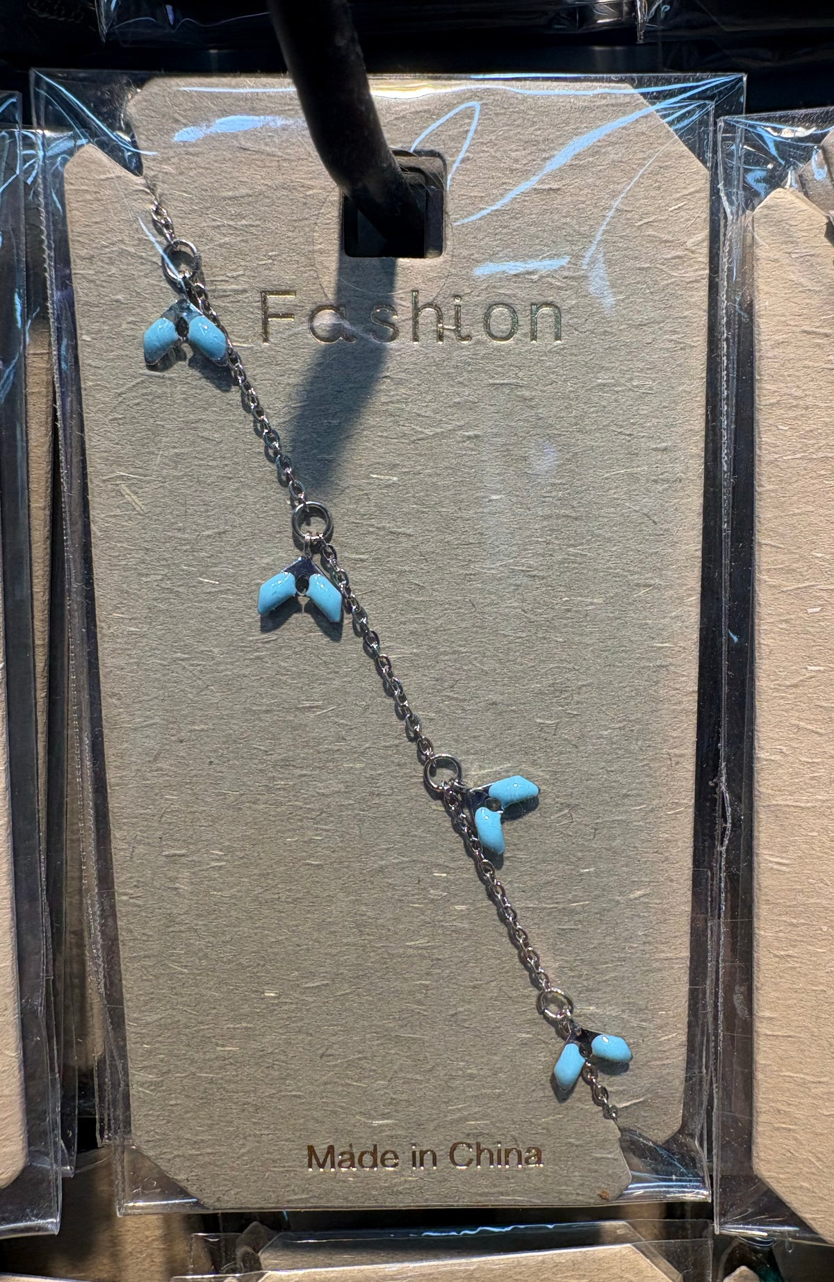 Blue Bead Cluster Bracelet - D-bracelets-0129