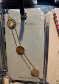 Disc Station Double Chain Bracelet - D-bracelets-0139