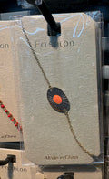 Orange Center Sun Charm Bracelet - D-bracelets-0149