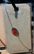 Red Center Sun Charm Bracelet - D-bracelets-0150