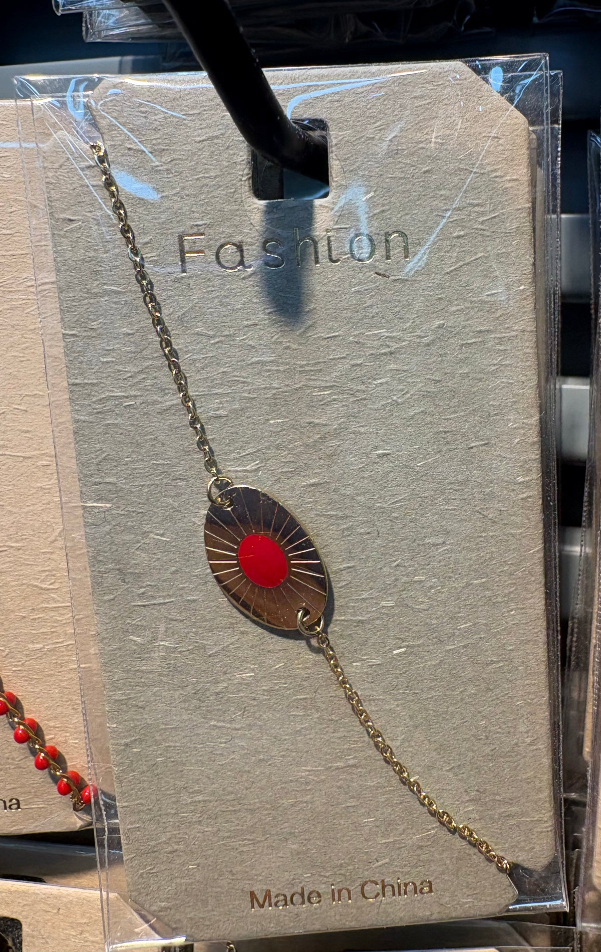 Red Center Sun Charm Bracelet - D-bracelets-0150
