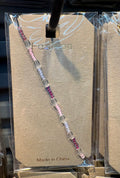 Pink Enamel Link Bracelet - D-bracelets-0170