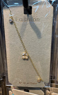 Small Flower Station Bracelet - D-bracelets-0174