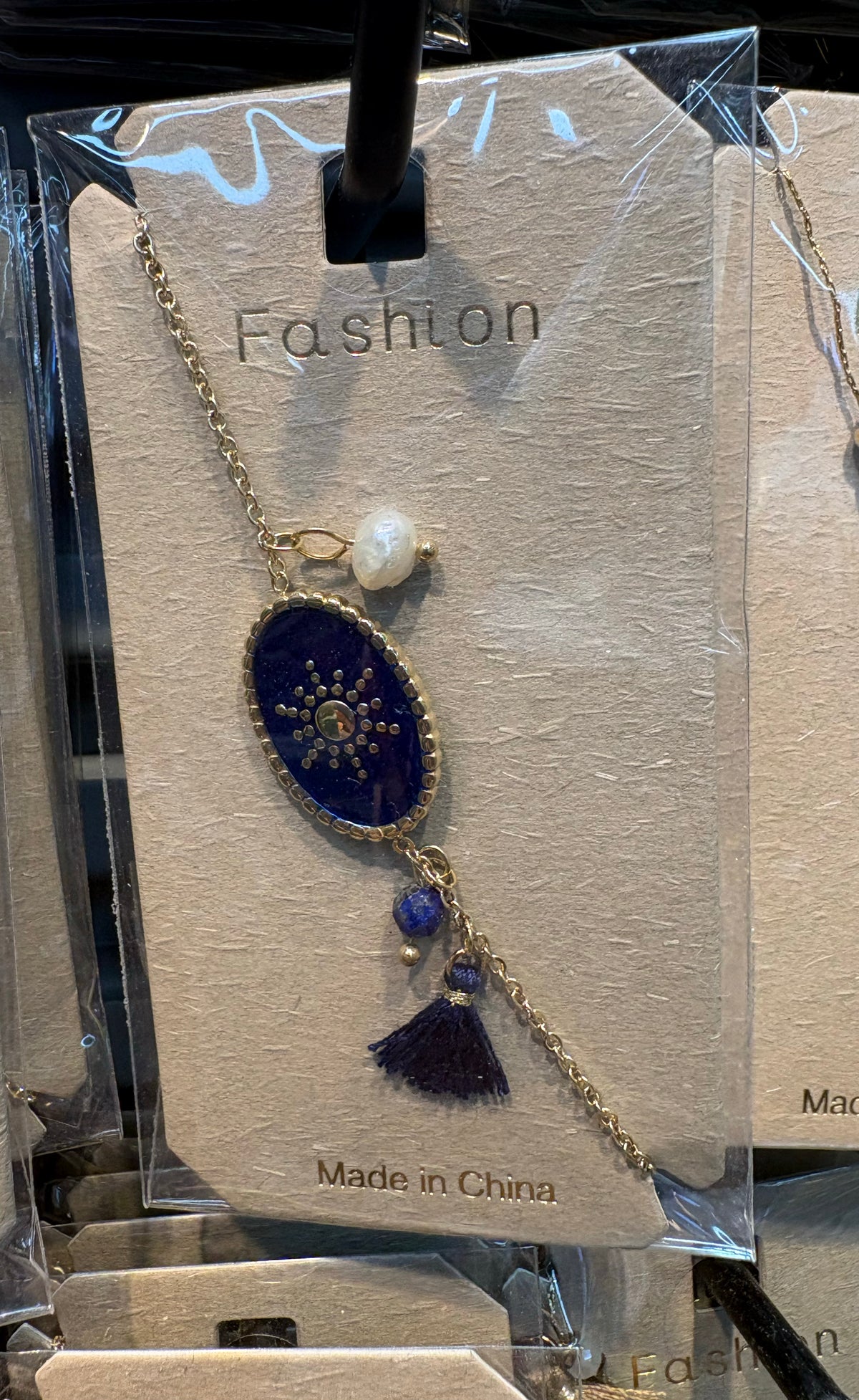Blue Sun and Tassel Bracelet - D-bracelets-0181