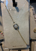 Round Crystal Charm Bracelet - D-bracelets-0213