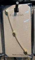 Oval Station Cord Bracelet - D-bracelets-0245