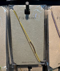 Yellow Cord Slim Chain Bracelet - D-bracelets-0254
