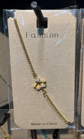 Small Flower Chain Bracelet - D-bracelets-0259