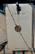 Coin Medallion Chain Bracelet - D-bracelets-0261