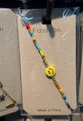 Smiley and Rainbow Chain Bracelet - D-bracelets-0275