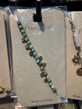 Blue Bead Disc Charm Bracelet - D-bracelets-0277
