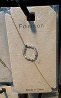 Clear Crystal Circle Bracelet - D-bracelets-0283