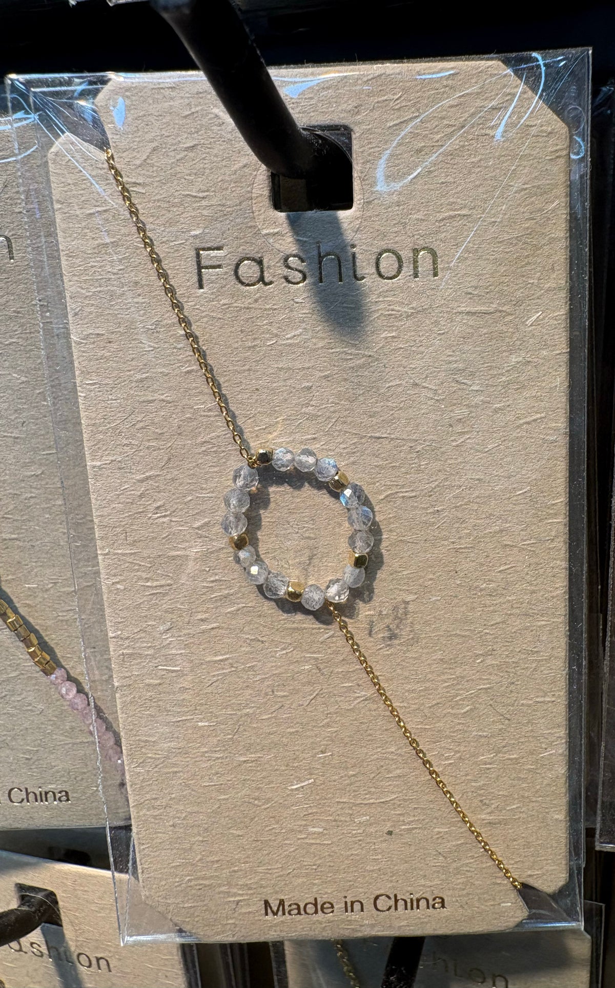 Clear Crystal Circle Bracelet - D-bracelets-0283